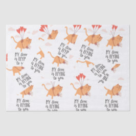 Meine Liebe fliegt zu dir Seidenpapier