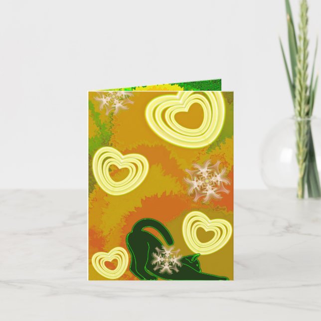 Meine Liebe für meine Katze Einladung (Vorderseite)