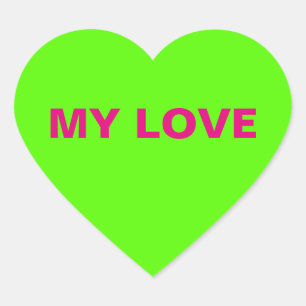 Meine Liebe Green Heart Sticker