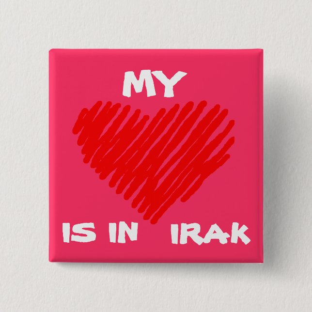 Meine LIEBE ist im IRAK Button (Vorderseite)