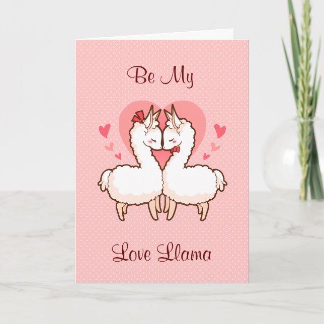 Meine Liebe Llama Card Feiertagskarte (Vorderseite)