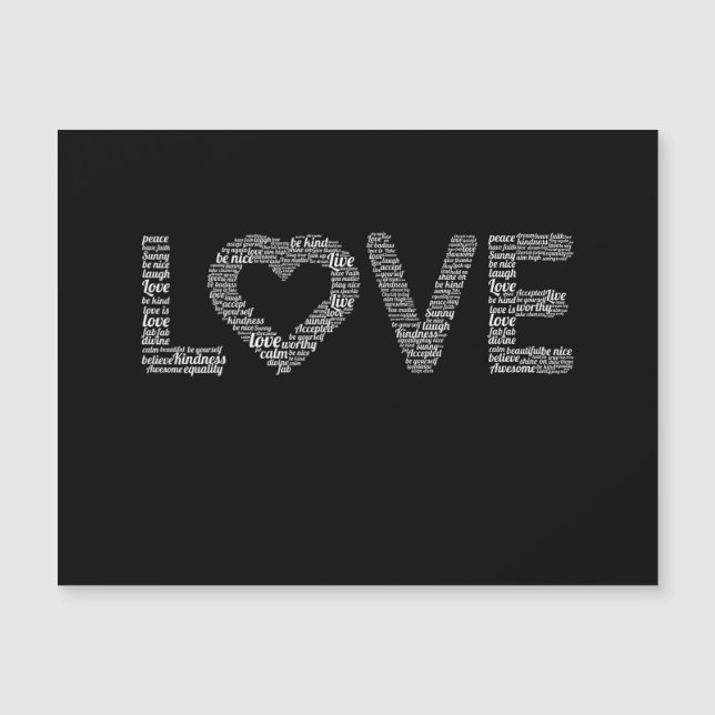 Meine Liebe Magnetkarte (Vorderseite)