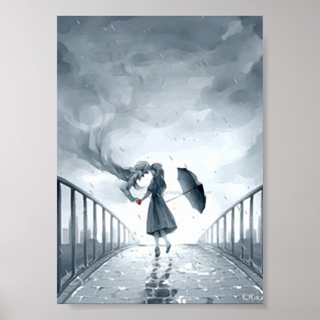 Meine Liebe, Mama Amour l'huile Impresionis Poster (Vorne)