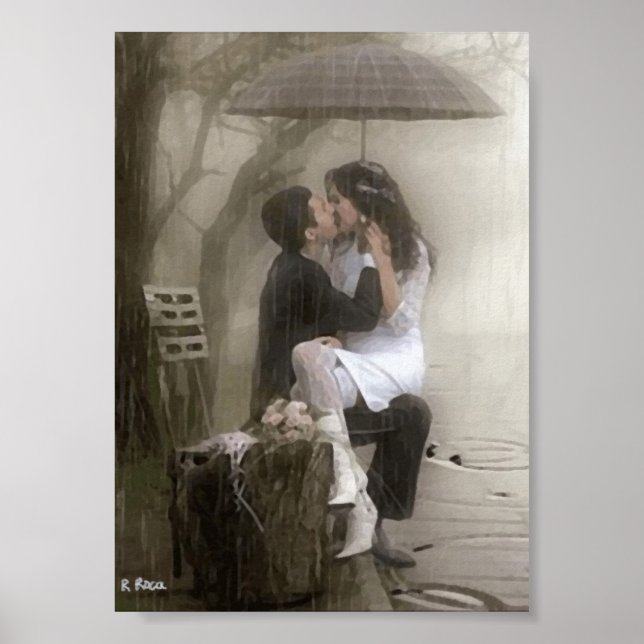 Meine Liebe, Mama Amour l'huile Impresionis Poster (Vorne)