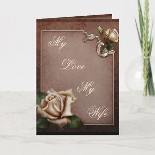 Meine Liebe meine Ehefrau Dankeskarte
