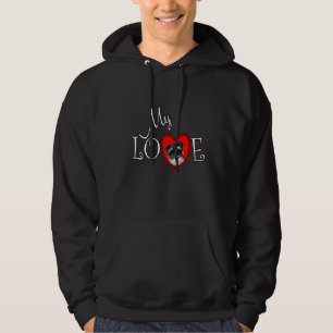 Meine Liebe Miniature Schnauzer Hoodie