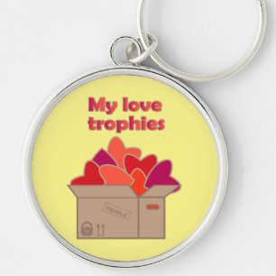 Meine Liebe-Trophäen in Schachtel voller Valentinh Schlüsselanhänger