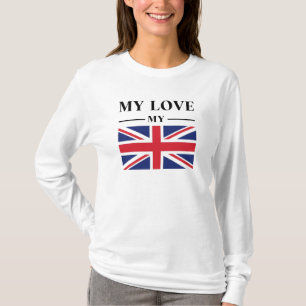 Meine Liebe UK Flag Graphic T - Shirt