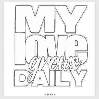 Meine Liebe wächst täglich Aufkleber