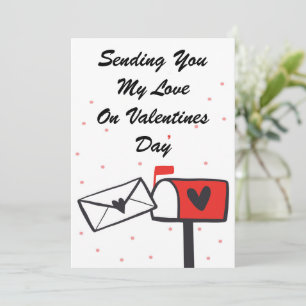 Meine Liebe zum Valentinstag Grußkarte senden Feiertagskarte