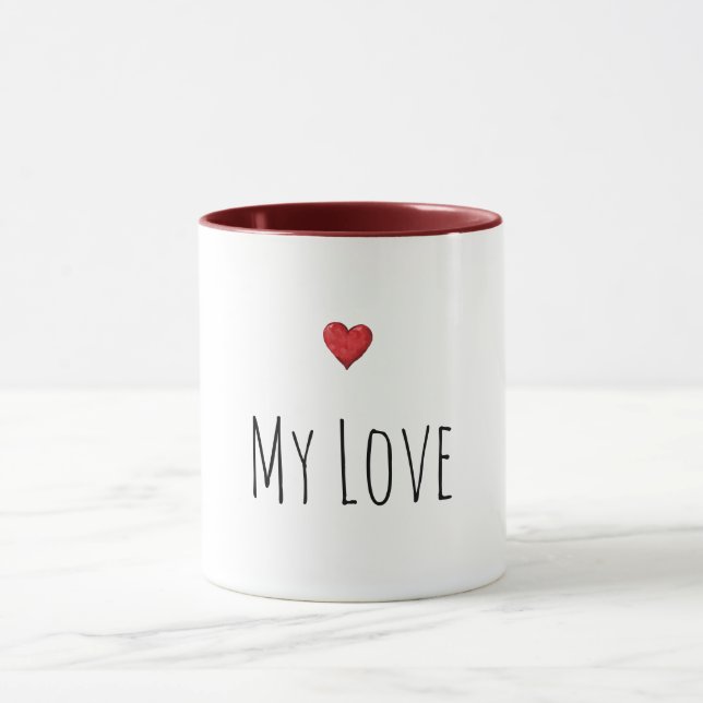 Meine Liebes Herz Tasse (Zentrum)