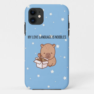 Meine Liebessprache sind Nudeln Kawaii Capybara Case-Mate iPhone Hülle
