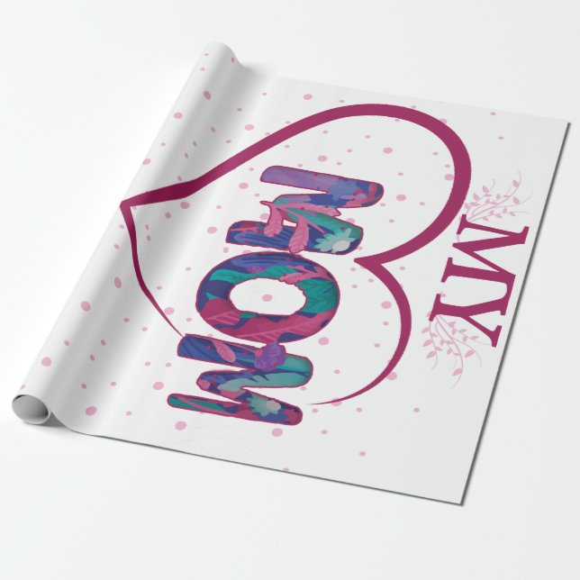 Meine liebliche Mama Geschenkpapier (Ungerollt)