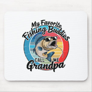 Meine Lieblings-Angelfreunde nennen mich Opa Lusti Mousepad