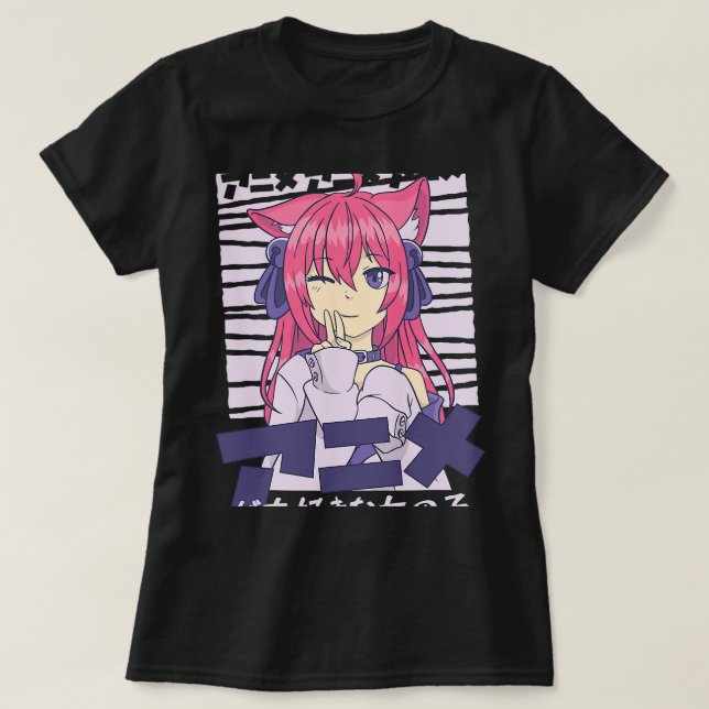 Meine Lieblings-Anime-Girl-Japanischer Film-Anime T-Shirt (Design vorne)