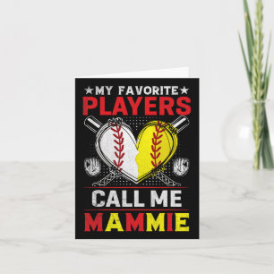 Meine Lieblings-Baseball-Softball-Spieler nennen m Karte
