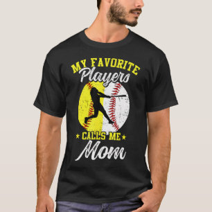 Meine Lieblings-Baseball-Softball-Spieler nennen m T-Shirt