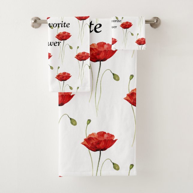 Meine Lieblings-Blume - Badetuch-Set Badhandtuch Set (Insitu)