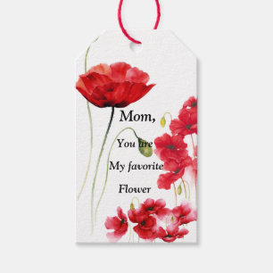 Meine Lieblings-Blume-Gift-Tags Geschenkanhänger
