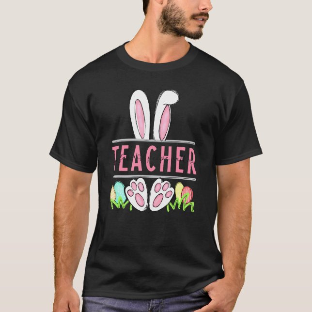 Meine Lieblings-Bunnies nennen mich Lehrer glückli T-Shirt (Vorderseite)