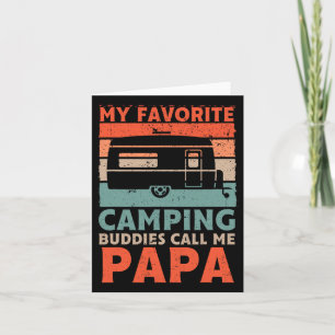 Meine Lieblings-Camping-Buddies nennen mich Papa V Karte