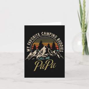 Meine Lieblings-Camping-Buddies nennen mich Papa V Karte