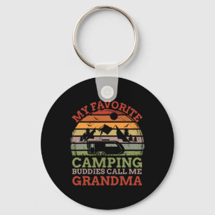 Meine Lieblings-Camping-Kumpels nennen mich Oma-Va Schlüsselanhänger