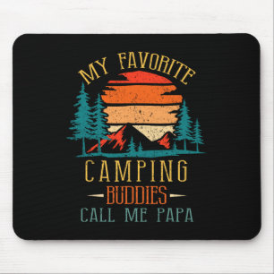 Meine Lieblings-Camping-Kumpels nennen mich Papa L Mousepad