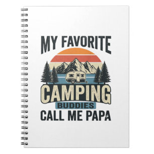 Meine Lieblings-Camping-Kumpels nennen mich Papa-S Notizblock