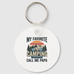 Meine Lieblings-Camping-Kumpels nennen mich Papa-S Schlüsselanhänger