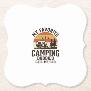 Meine Lieblings-Camping-Kumpels nennen mich Papa V Untersetzer
