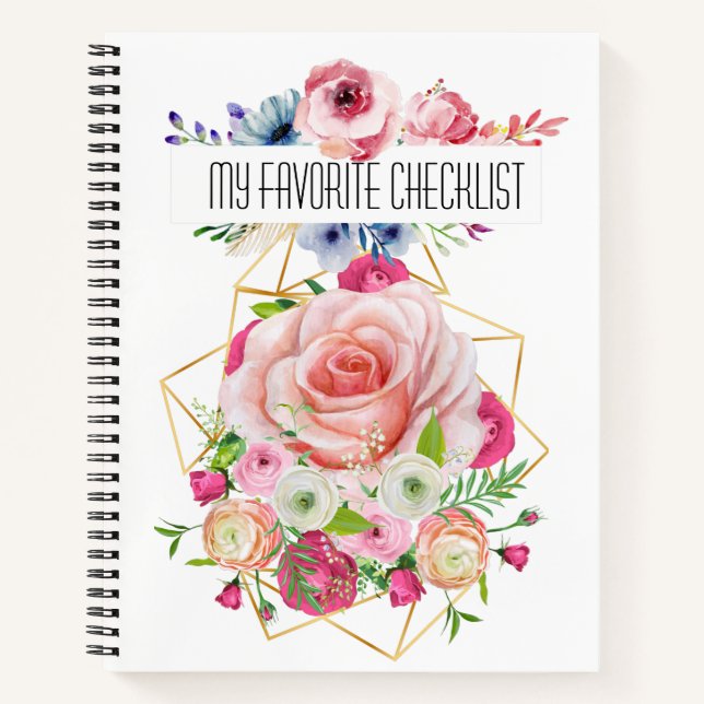 Meine Lieblings-Checkliste Notizbuch (Vorderseite)