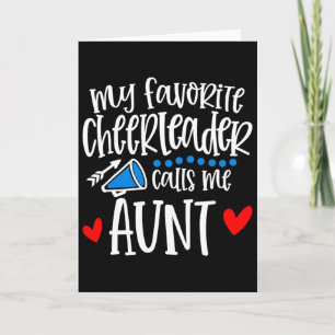 Meine Lieblings-Cheerleaderin nennt mich Tante Fun Karte