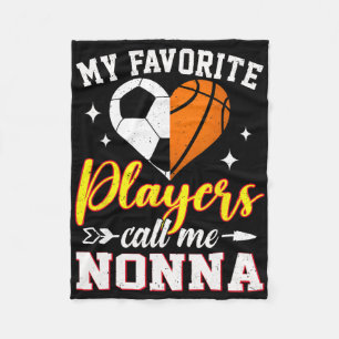 Meine Lieblings-Fußball-Basketballspieler nennen m Fleecedecke