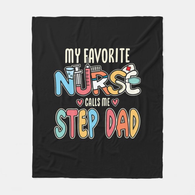 Meine Lieblings-Krankenschwester nennt mich Step-V Fleecedecke (Vorderseite)