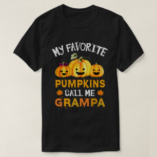Meine Lieblings-Kürbis nennen mich Grampa Hallowee T-Shirt