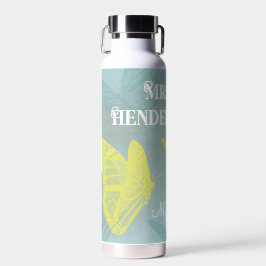 Meine Lieblings-Lehrerin Gelbe Schmetterlinge Trinkflasche