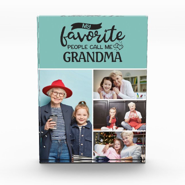 Meine Lieblings-Leute nennen mich| 4 Familienkolle Fotoblock (Vorderseite)