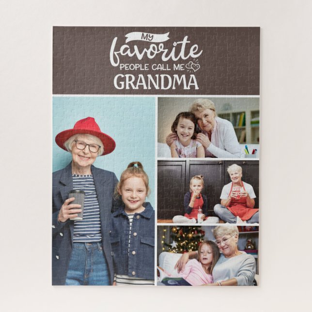 Meine Lieblings-Leute nennen mich| 4 Familienkolle Puzzle (Vertikal)