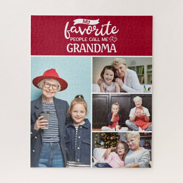 Meine Lieblings-Leute nennen mich| 4 Familienkolle Puzzle (Vertikal)