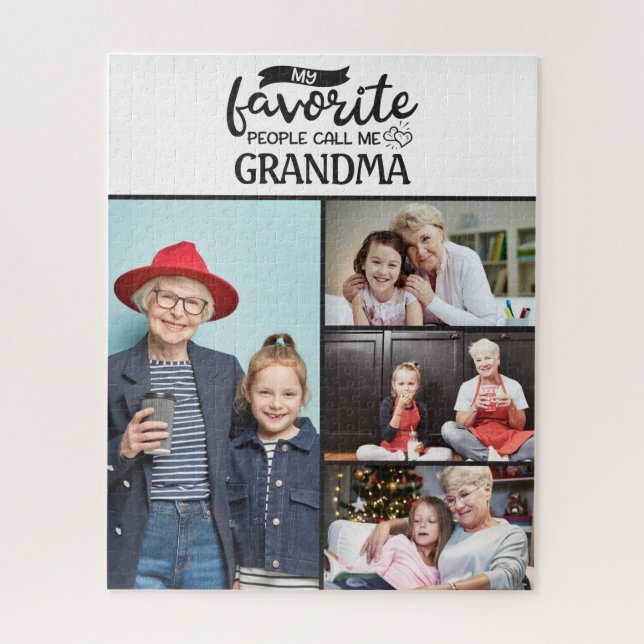 Meine Lieblings-Leute nennen mich| 4 Familienkolle Puzzle (Vertikal)