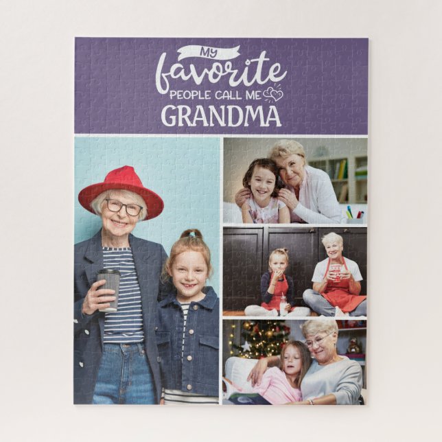 Meine Lieblings-Leute nennen mich| 4 Familienkolle Puzzle (Vertikal)