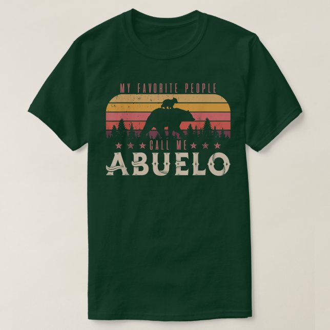 Meine Lieblings-Leute nennen mich Abuelo Men Retro T-Shirt (Design vorne)