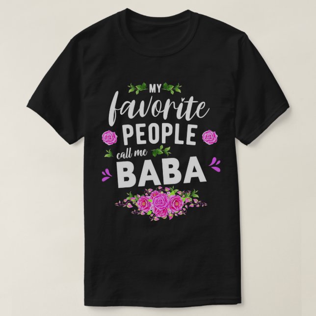Meine Lieblings-Leute nennen mich Baba Serbische O T-Shirt (Design vorne)