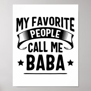 Meine Lieblings-Leute nennen mich Byby Vaters Day Poster