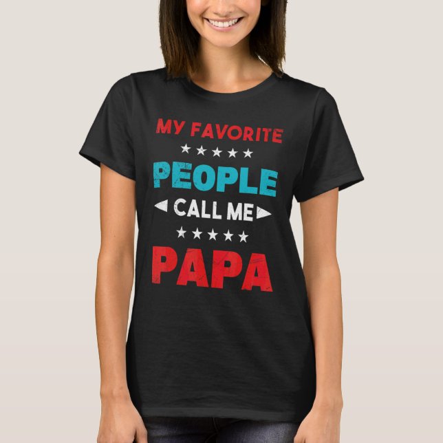 Meine Lieblings-Leute nennen mich Coolen Papa-Vate T-Shirt (Vorderseite)