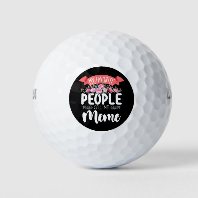 Meine Lieblings-Leute nennen mich den Muttertag Golfball (Vorderseite)