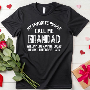 Meine Lieblings-Leute nennen mich Grandad Geburtst T-Shirt
