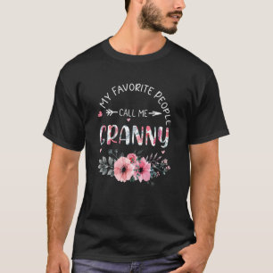 Meine Lieblings-Leute nennen mich Granny Floral Wo T-Shirt