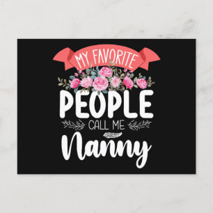 Meine Lieblings-Leute nennen mich Kindermädchentag Postkarte